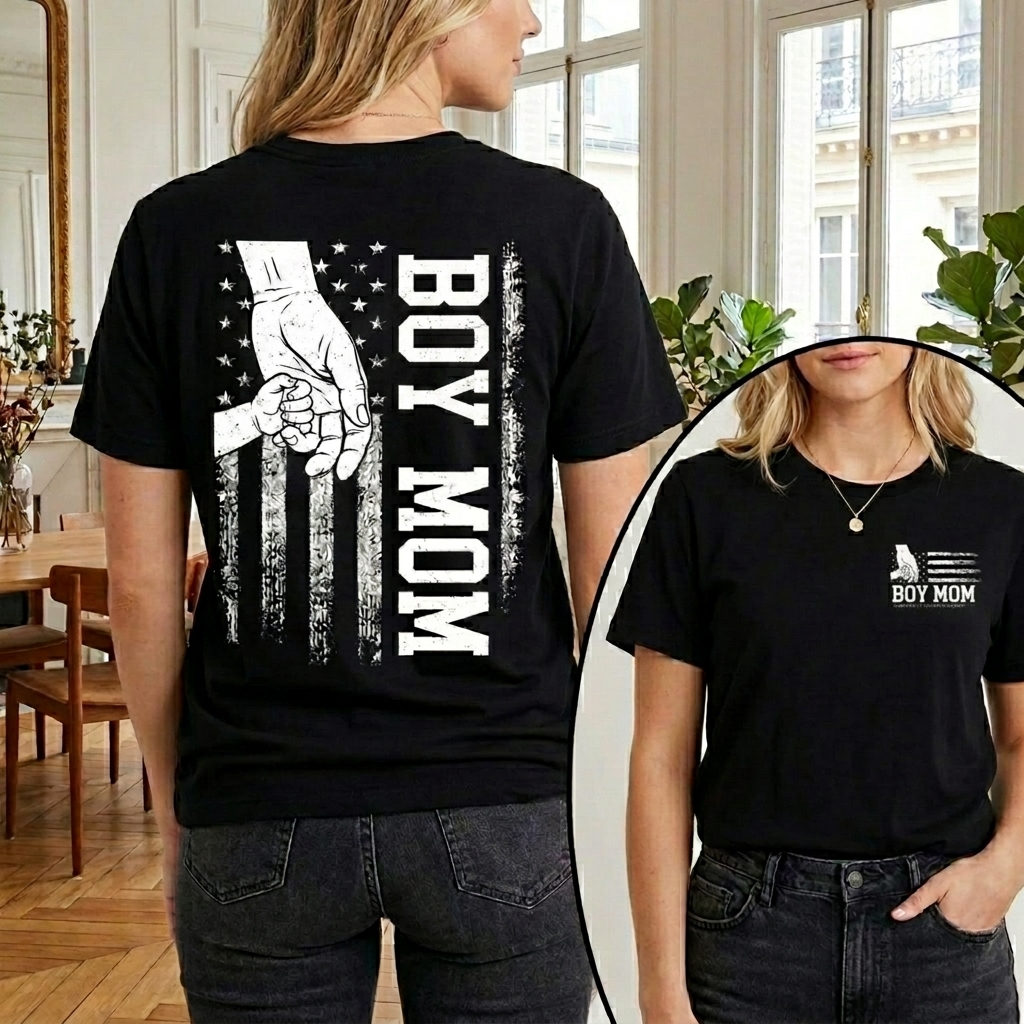 Dorawear™ BOY MOM T Shirt 100% cotton