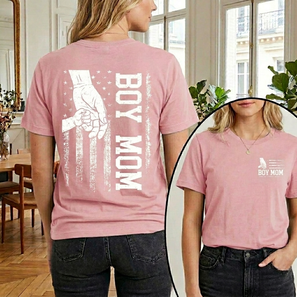 Dorawear™ BOY MOM T Shirt 100% cotton