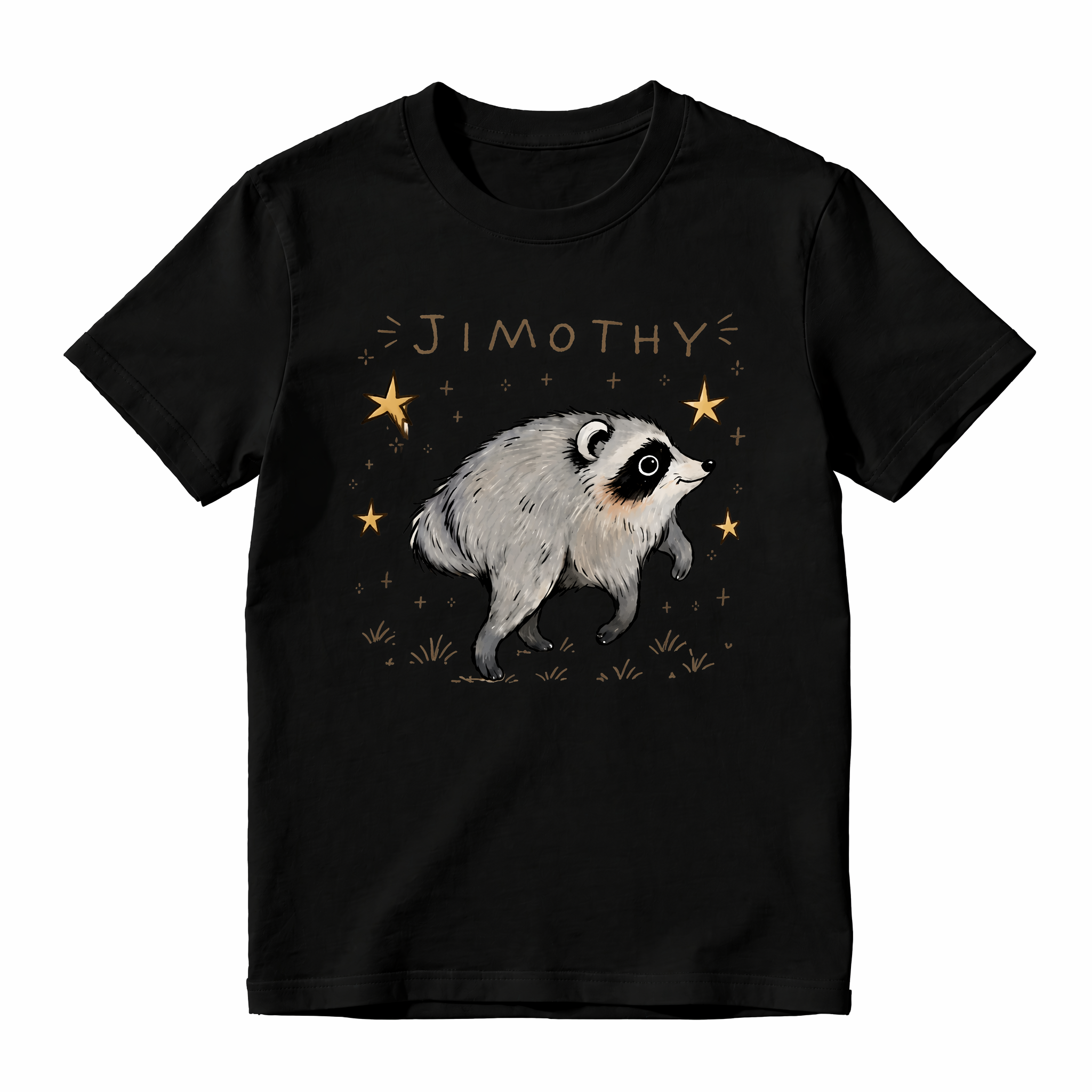Believe Raccoon Graphic T-Shirt | Cute Wildlife Animal Lover Tee
