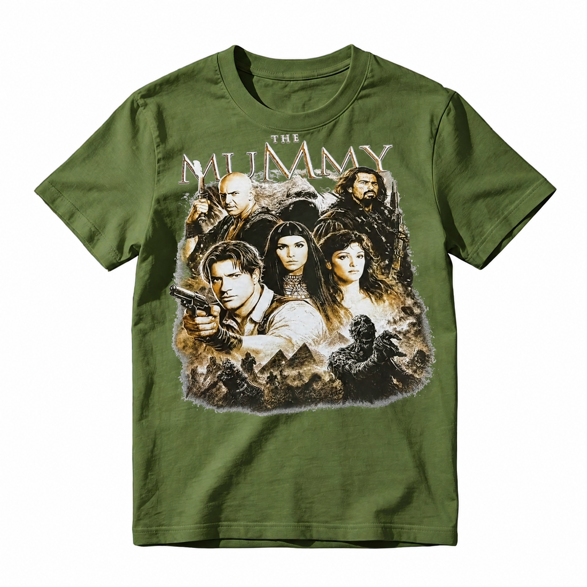 Vintage The Mummy 1999 Movie Graphic Tee - Retro Bootleg Rap Style Film Fan T-Shirt
