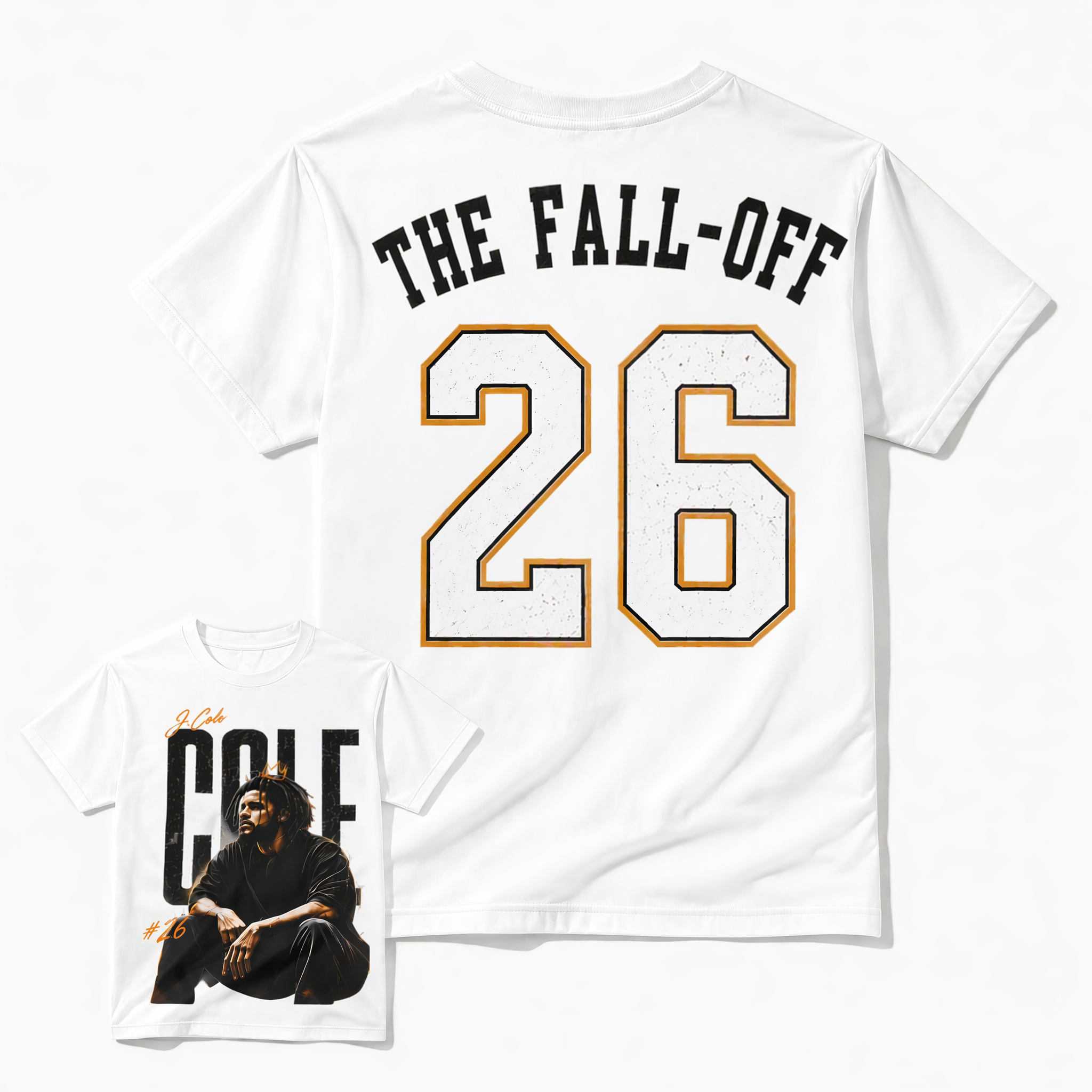 Vintage J Cole The Fall Off 2026 Album Graphic Tee - Retro Bootleg Rap Style Tour T-Shirt