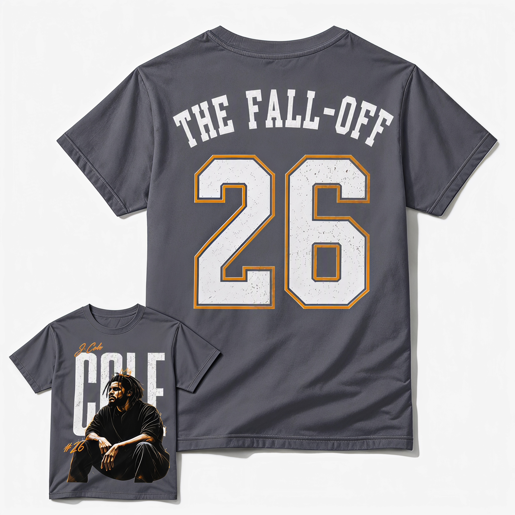 Vintage J Cole The Fall Off 2026 Album Graphic Tee - Retro Bootleg Rap Style Tour T-Shirt
