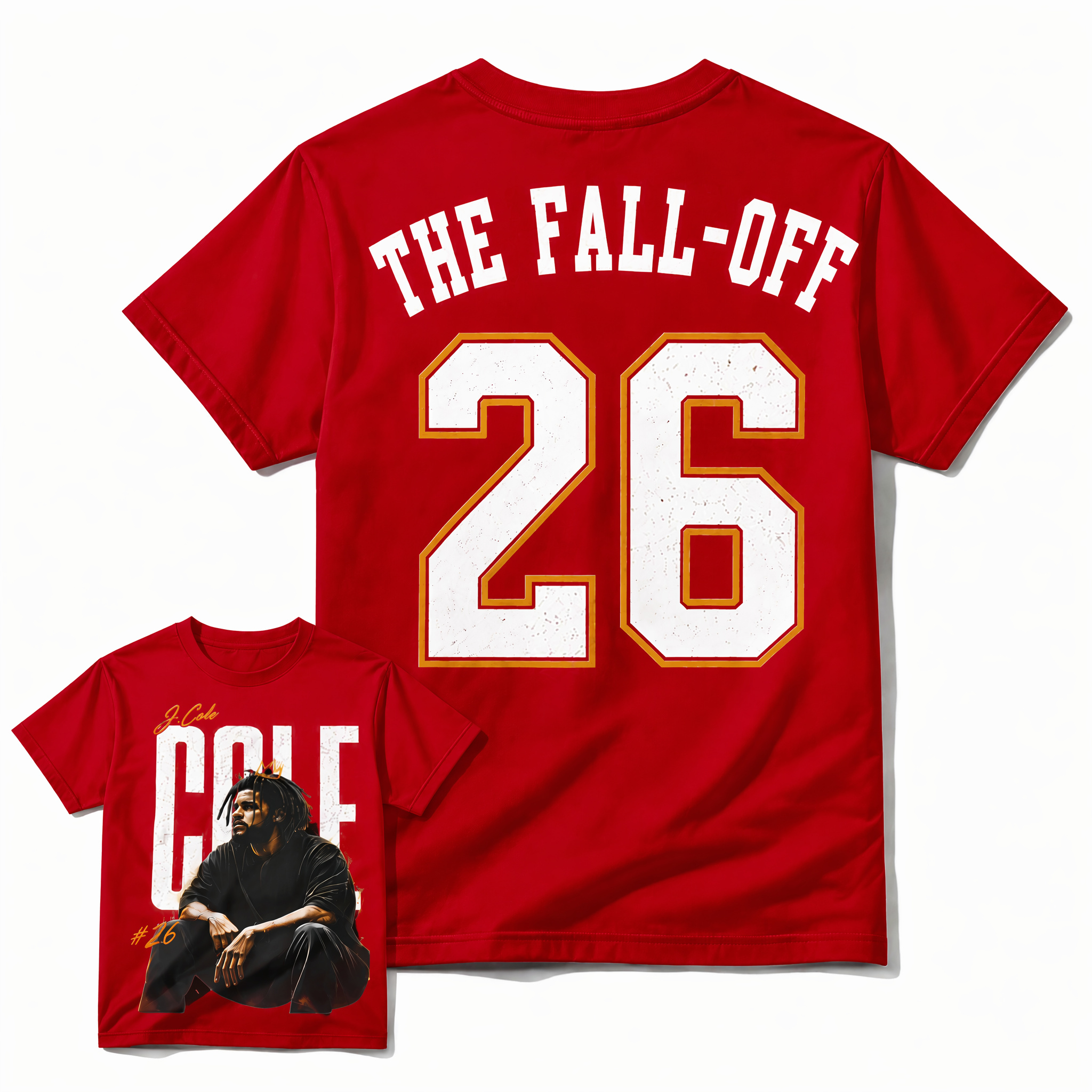 Vintage J Cole The Fall Off 2026 Album Graphic Tee - Retro Bootleg Rap Style Tour T-Shirt