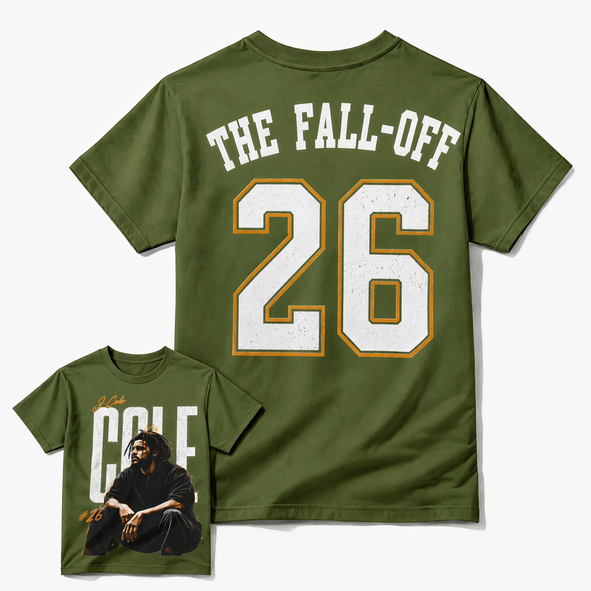 Vintage J Cole The Fall Off 2026 Album Graphic Tee - Retro Bootleg Rap Style Tour T-Shirt