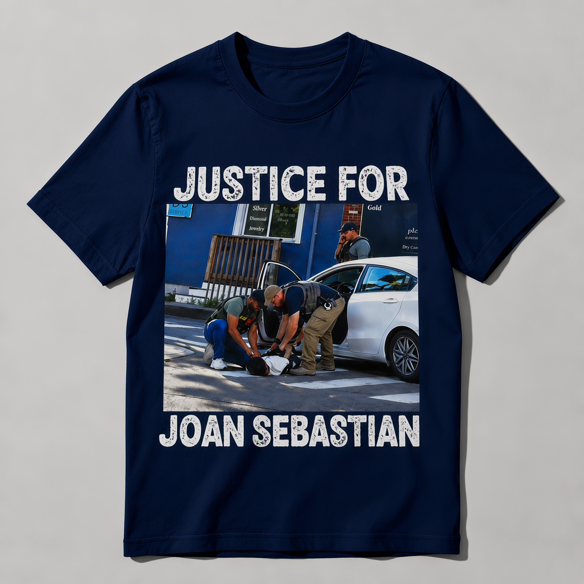 Justice For Joan Sebastian Graphic Tee - Retro Distressed Streetwear Activism T-Shirt