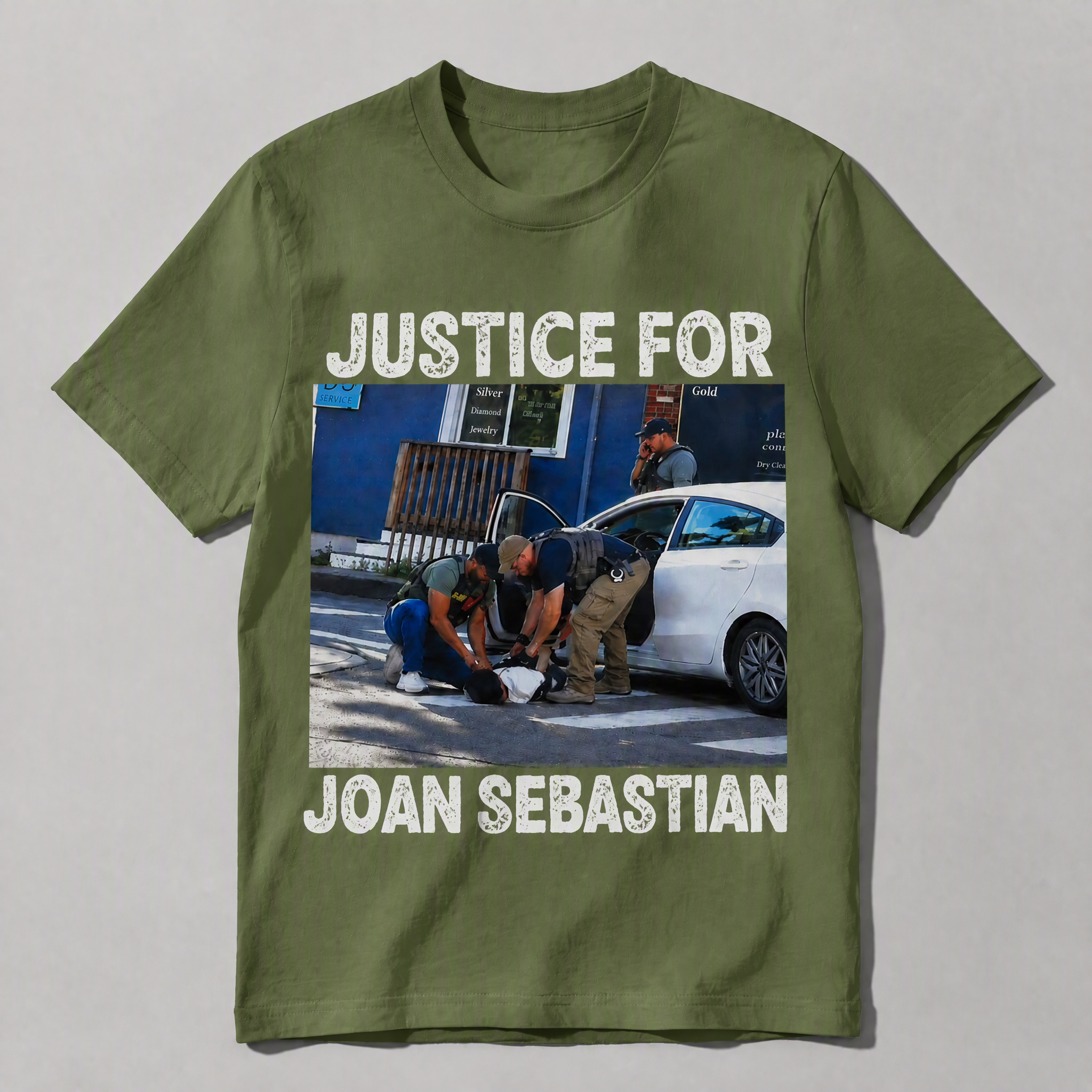 Justice For Joan Sebastian Graphic Tee - Retro Distressed Streetwear Activism T-Shirt