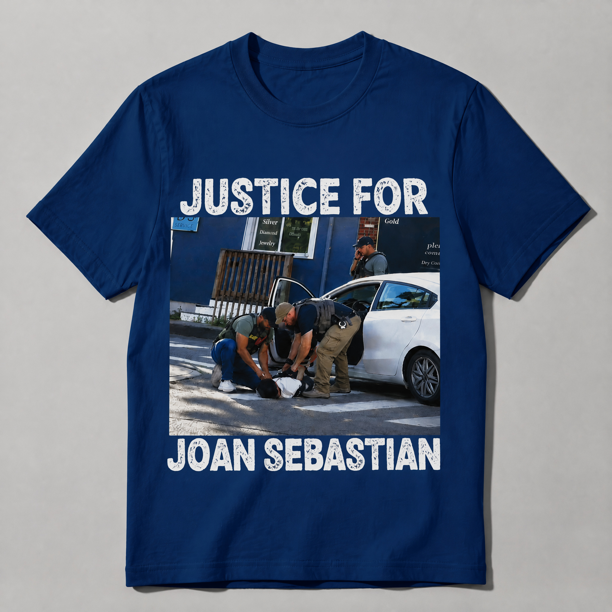 Justice For Joan Sebastian Graphic Tee - Retro Distressed Streetwear Activism T-Shirt