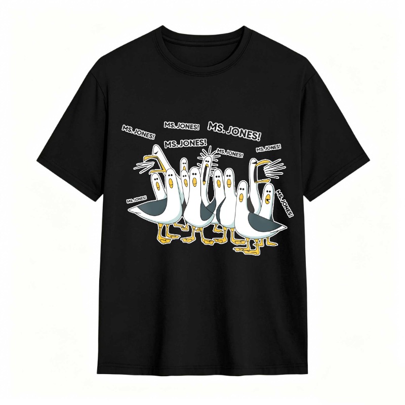 Dorawear™ Ducks Chasing Ms Jones tshirt 100% cotton