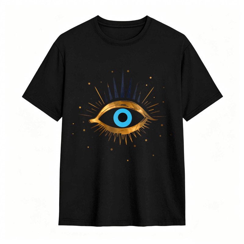Dorawear™ Eye Symbol With Golden Rays And Blue Iris Unisex Classic T-shirt