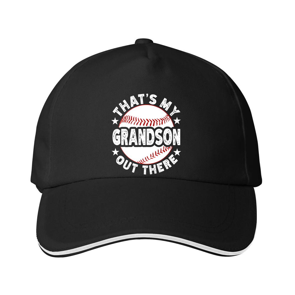 Dorawear™ Baseball Cap Thats My Grandson Out There Baseball Design For Grandparents Watching Games