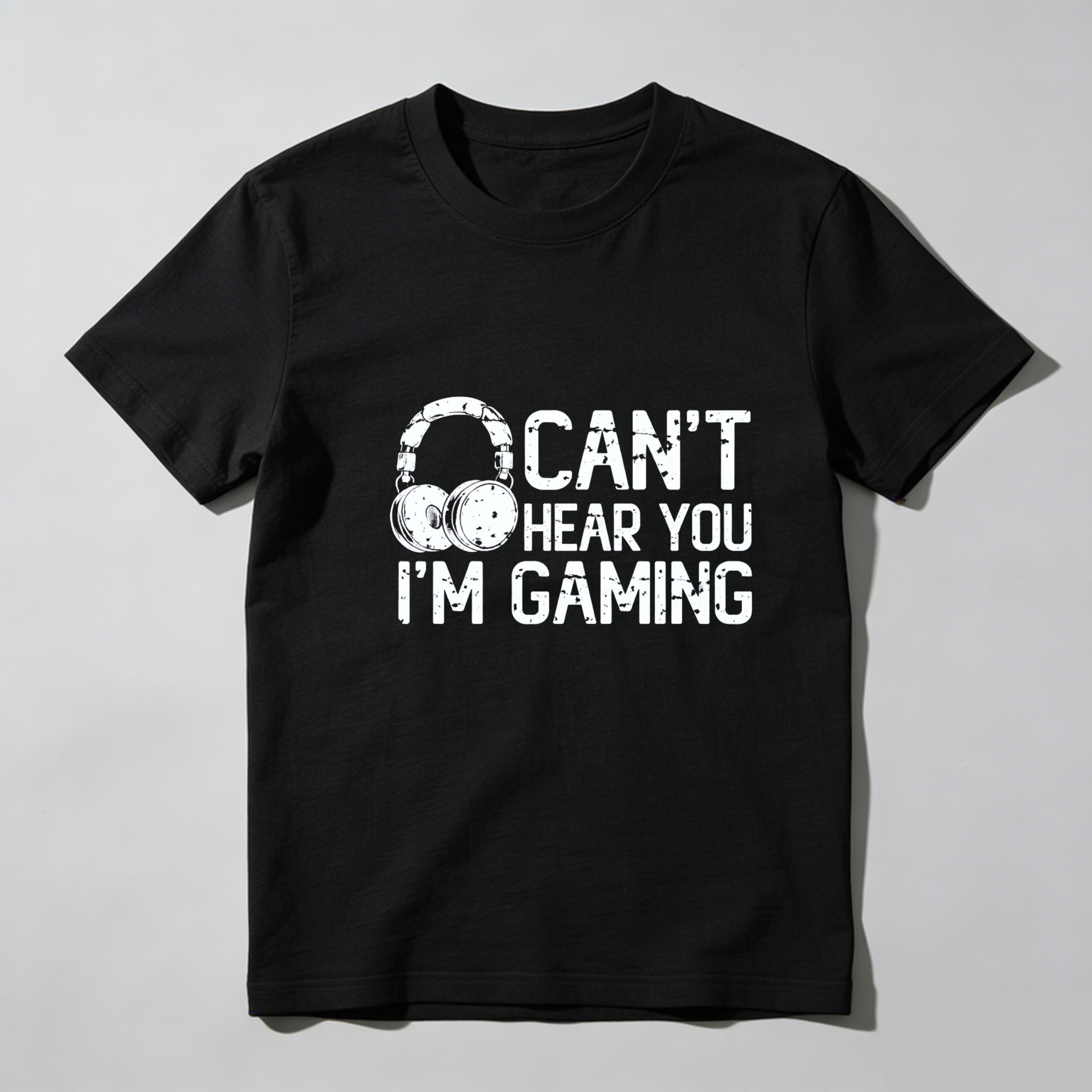 Dorawear Can't Hear You Im Gaming Pure Cotton Short Sleeve T Shirt