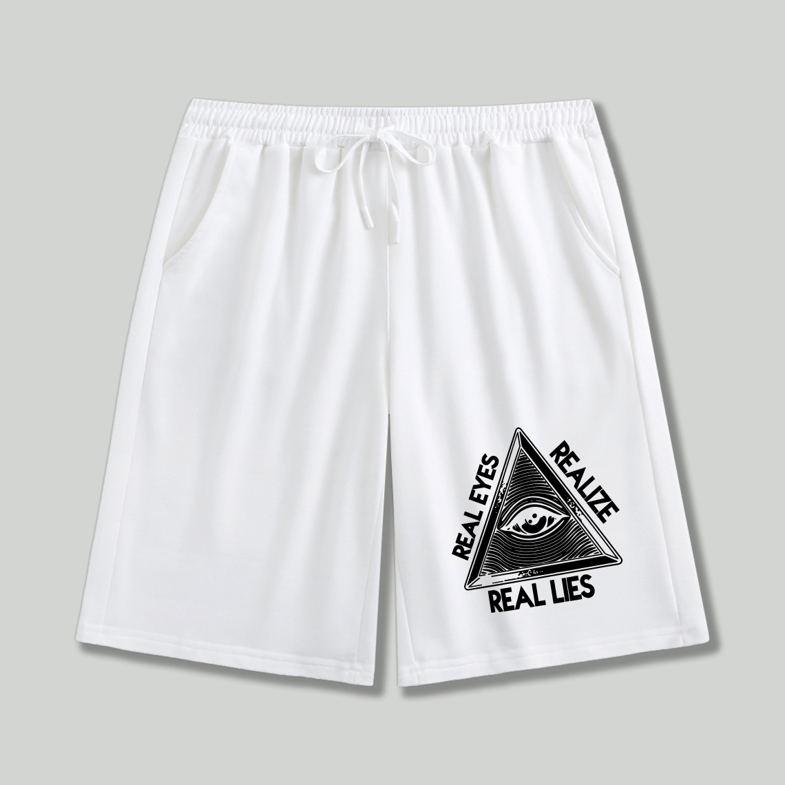 Dorawear™ All Seeing Eye Real Eyes Realize Real Lies Shorts-Dorawear
