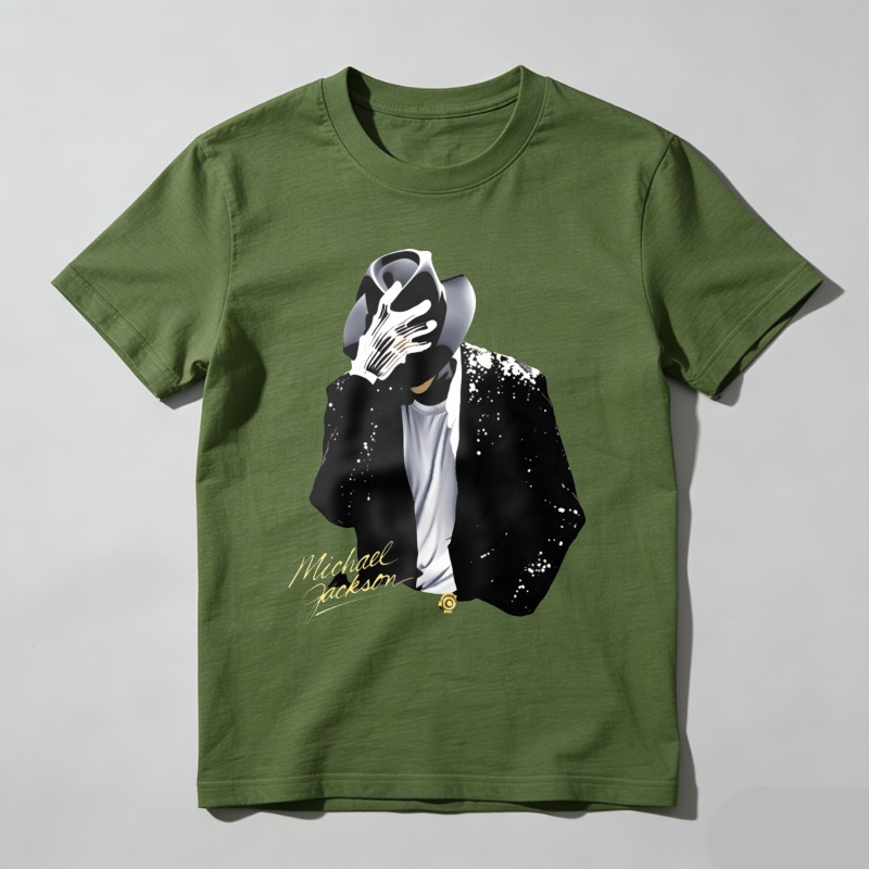 Dorawear™ Michael Jackson Iconic Pose With Glove And Hat T Shirt 100% cotton