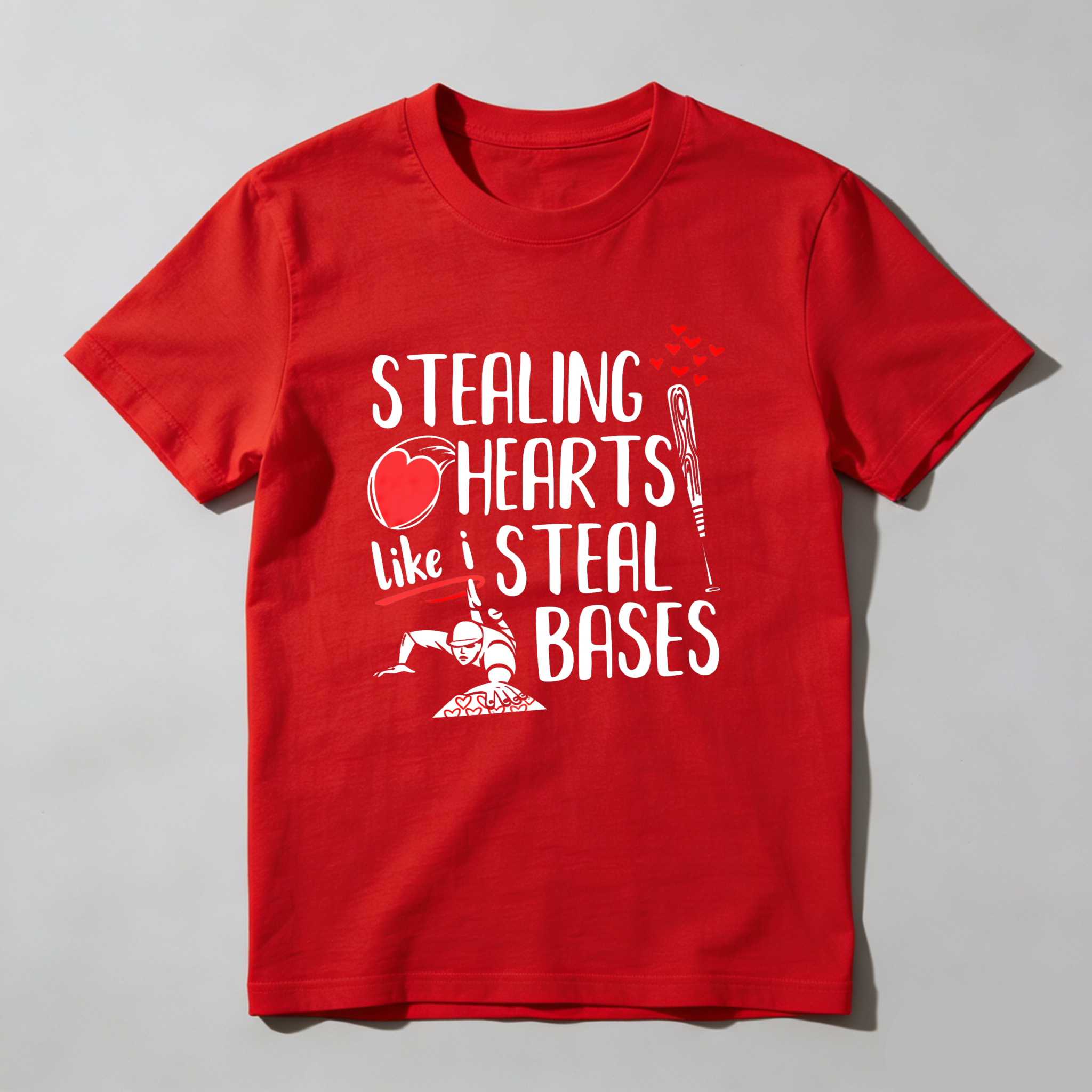 Dorawear™ Stealing Hearts Like I Steal Bases  T Shirt-Dorawear