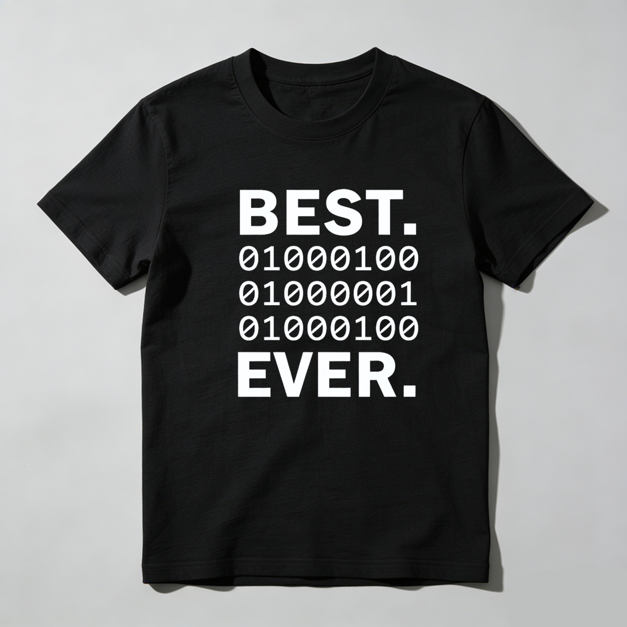 Dorawear™ Best Binary Code Ever Pure Cotton Short Sleeve T Shirt-Dorawear