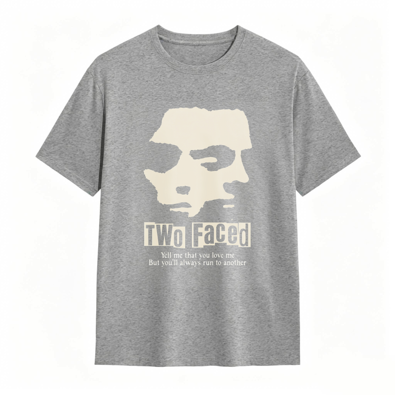 Dorawear™Two Faced Skull Design With Quote Unisex Classic T-shirt