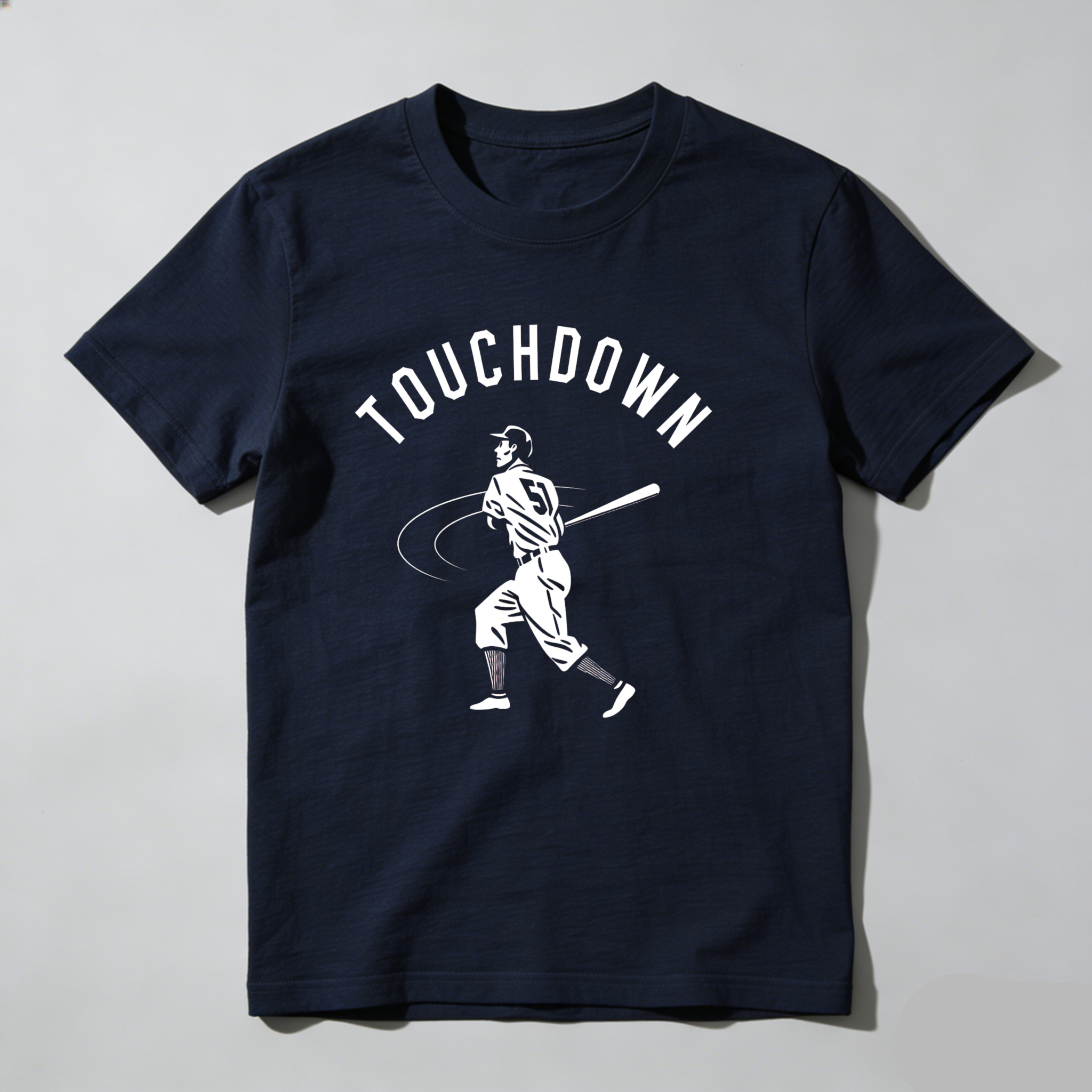 Dorawear™ Touchdown Baseball Player Swinging Bat  T Shirt