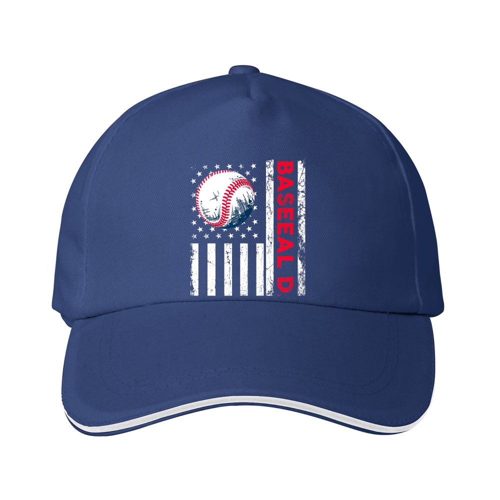 Dorawear™ Baseball Cap American Flag And Baseball Design For Sports And Casual Wear