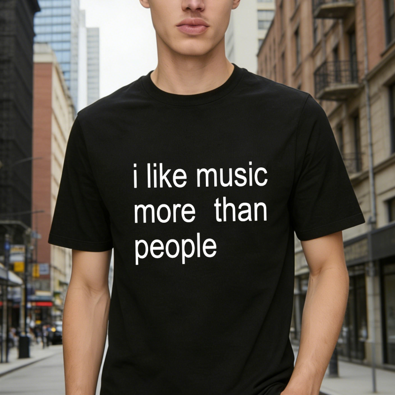 Dorawear™ I Like Music More Than People Unisex Classic T-shirt