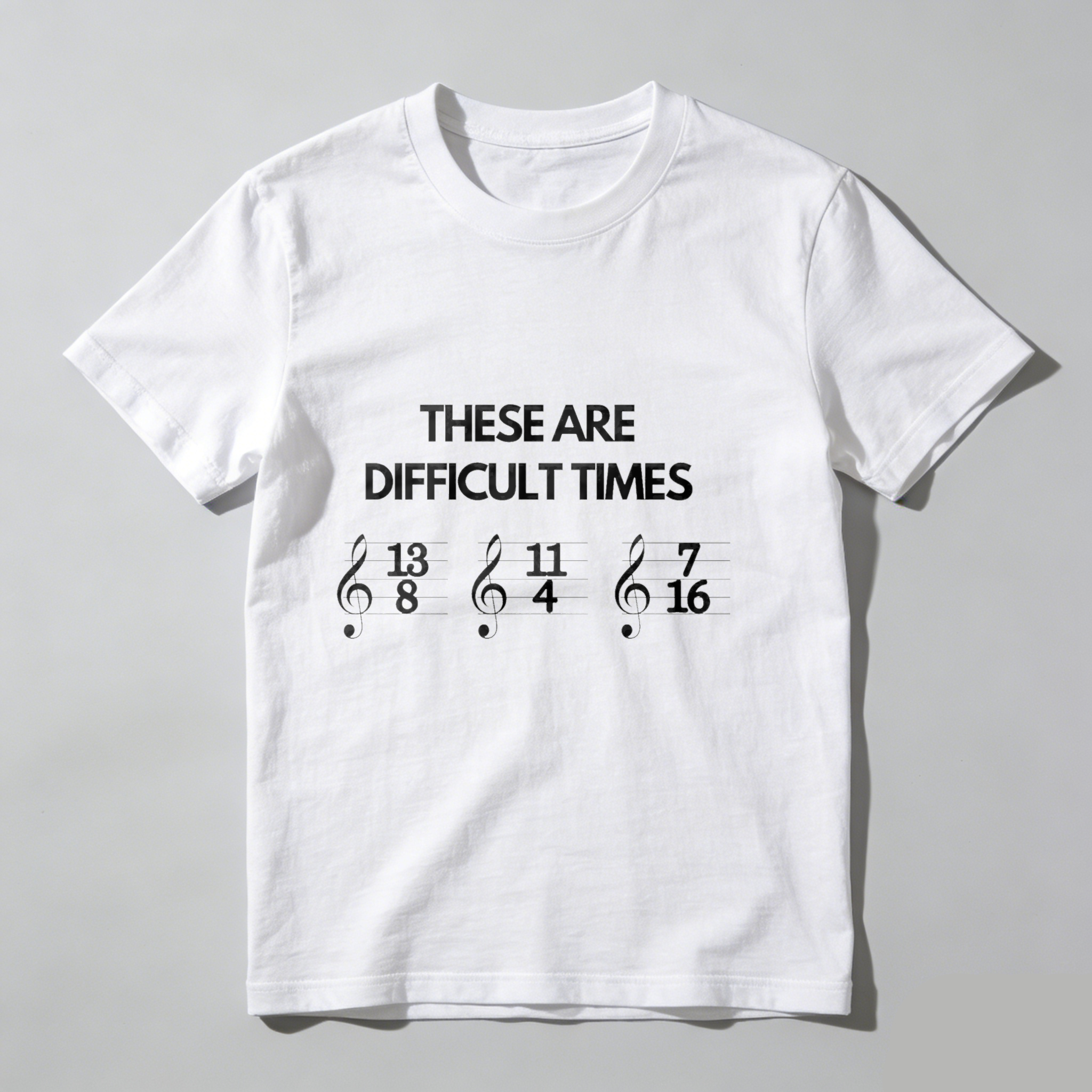 Dorawear™ These Are Difficult Times Music Notation T Shirt