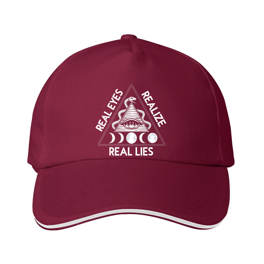 Dorawear™ Unisex Graphic Cap – Real Eyes Realize Real Lies Design