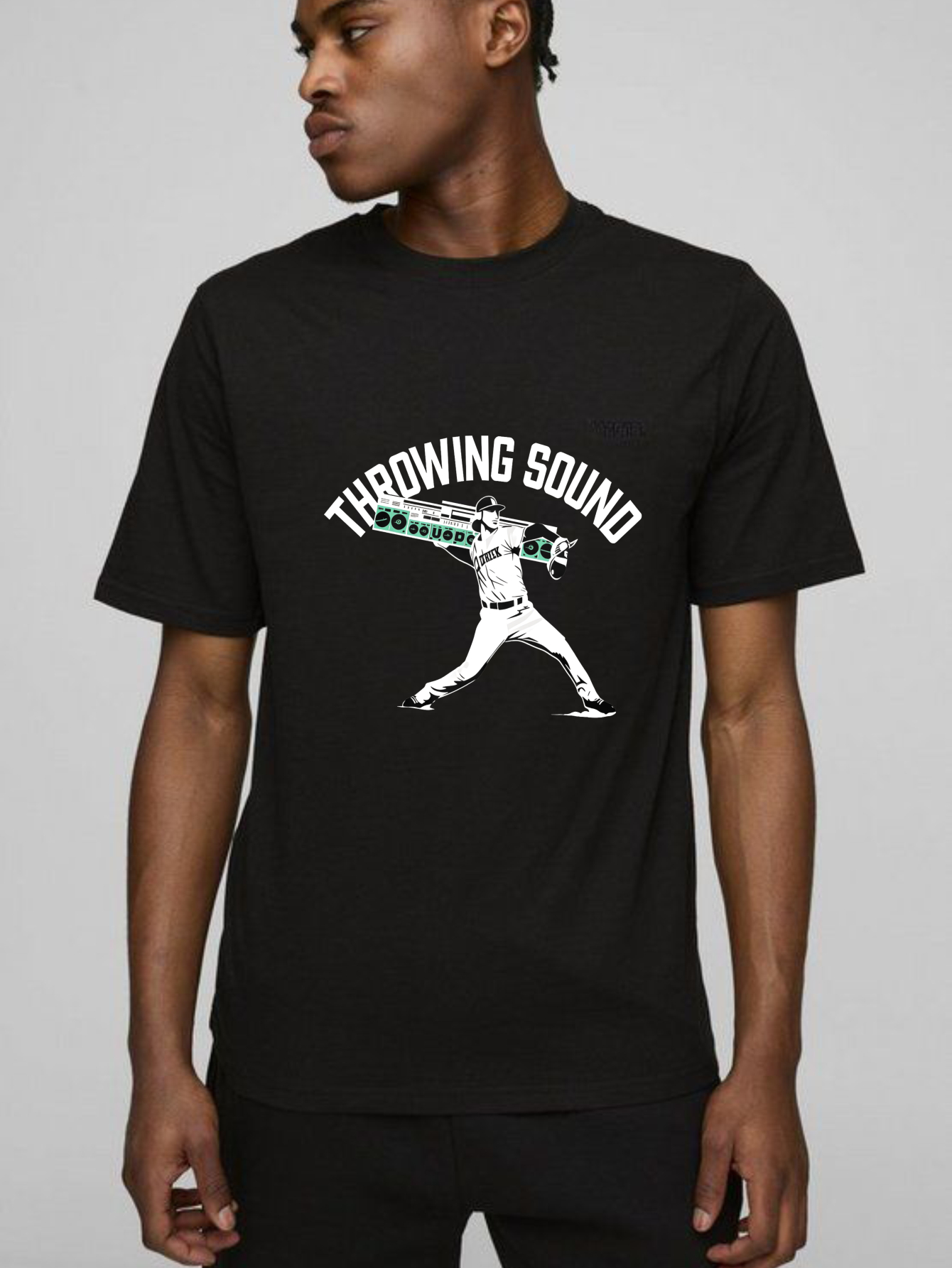 Dorawear™ Throwing Sound Baseball Player Pitching Pose  T Shirt