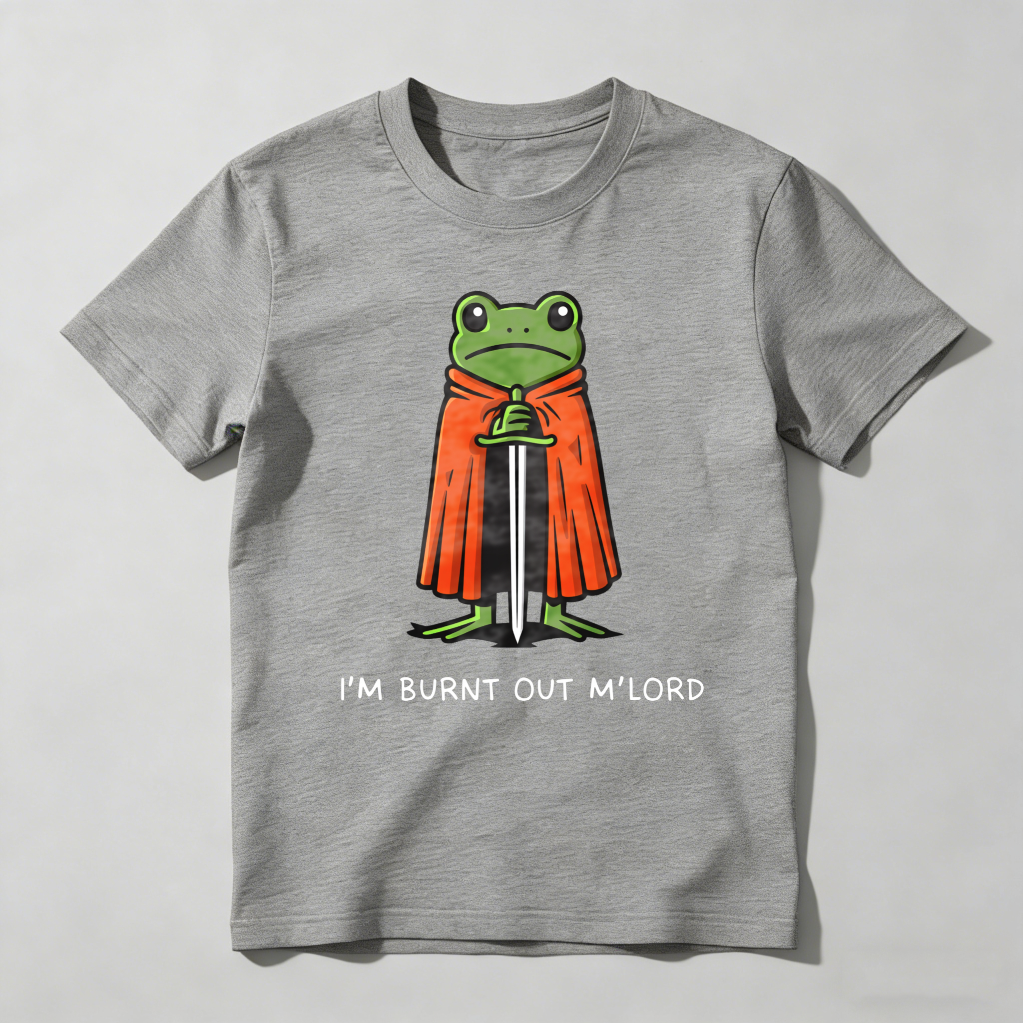 Dorawear™ Frog Knight With Sword And Cape T Shirt (1)