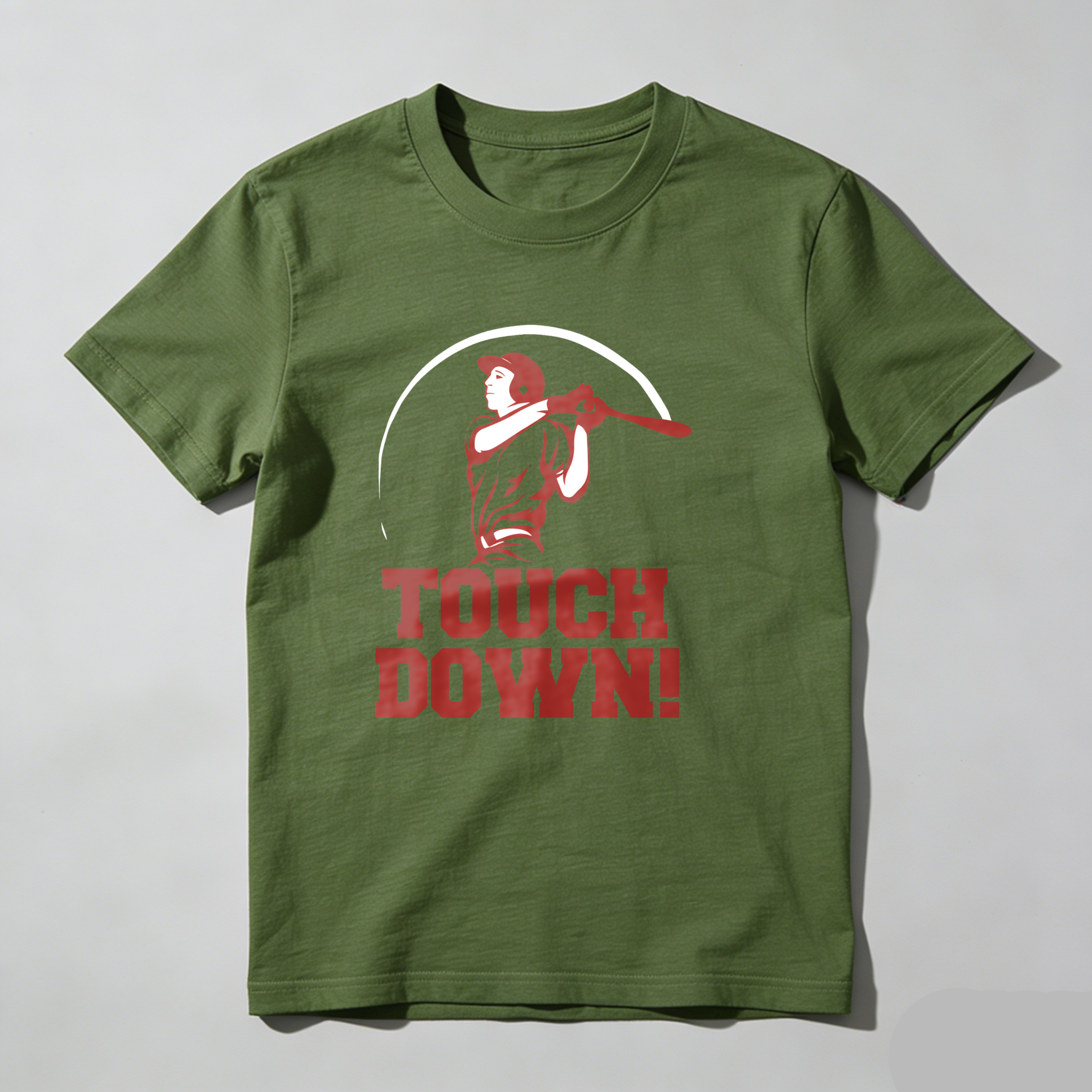 Dorawear™ Touch Down Baseball Player Swing  T Shirt