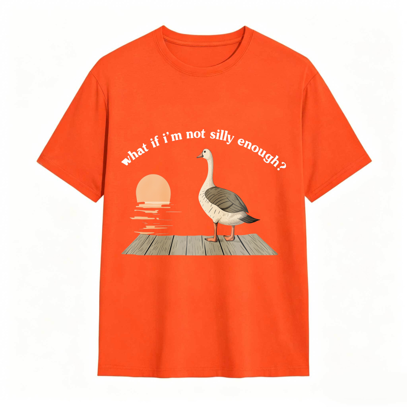 Duck Sunset Quote What If I M Not Silly Enough Unisex Classic T-shirt