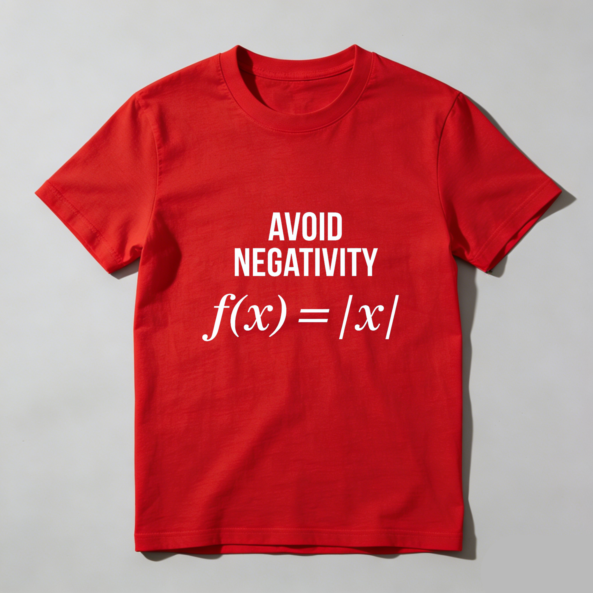 Dorawear Avoid Negativity Math Formula Pure Cotton Short Sleeve T Shirt