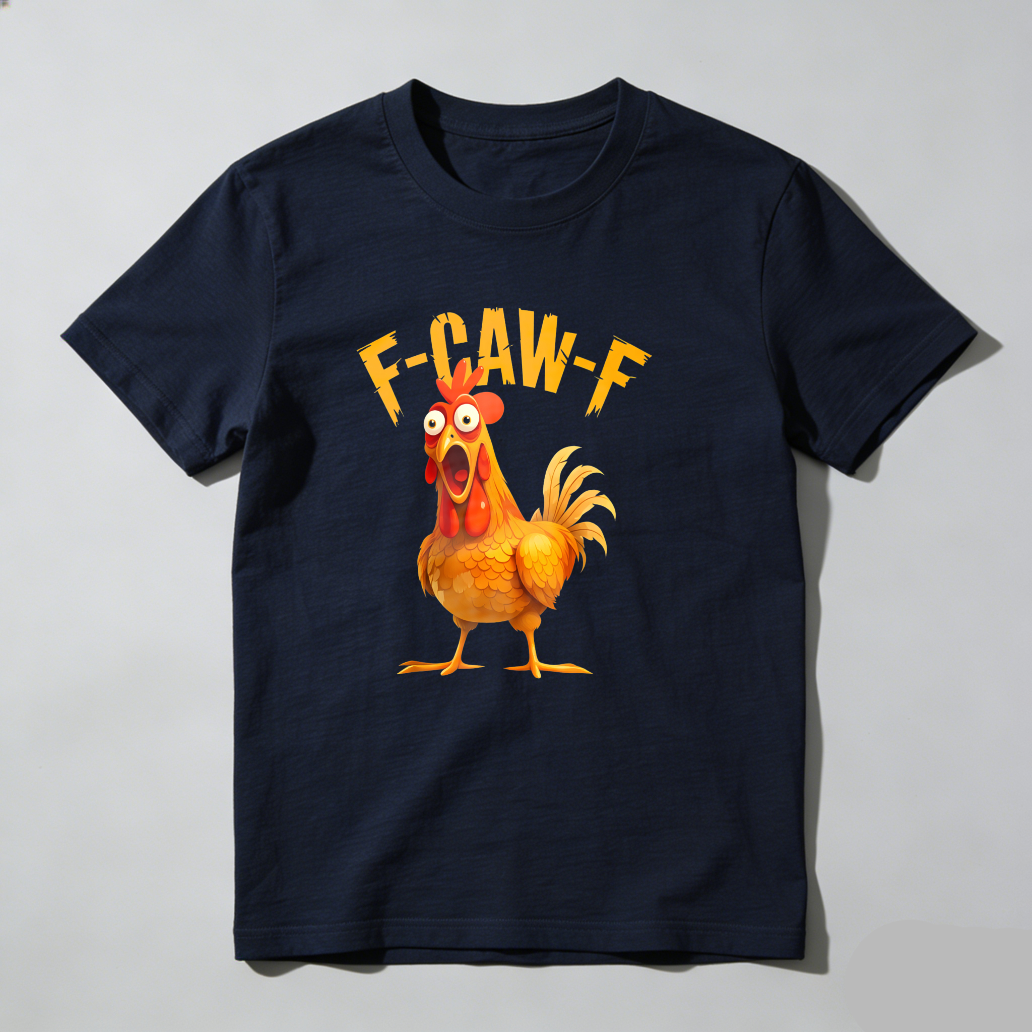 Dorawear™ F Caw F Rooster Cartoon Design T Shirt