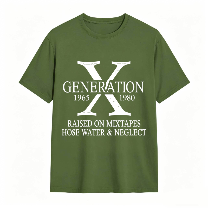 Dorawear™ X Generation 1965 1980 Raised On Mixtapes Hose Water And Neglect Unisex Classic T-shirt