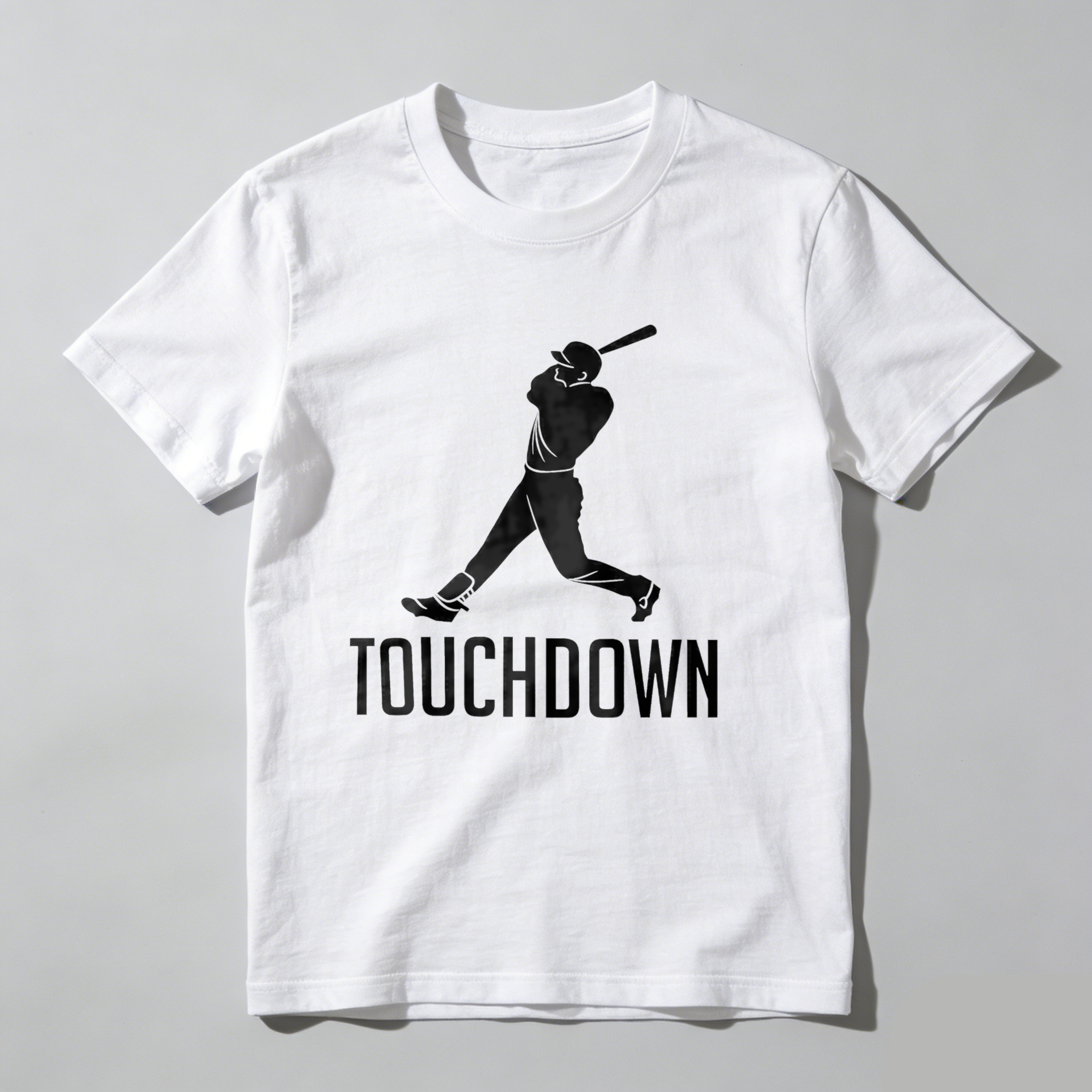 Dorawear™ Baseball Player Swinging Bat Touchdown  T Shirt