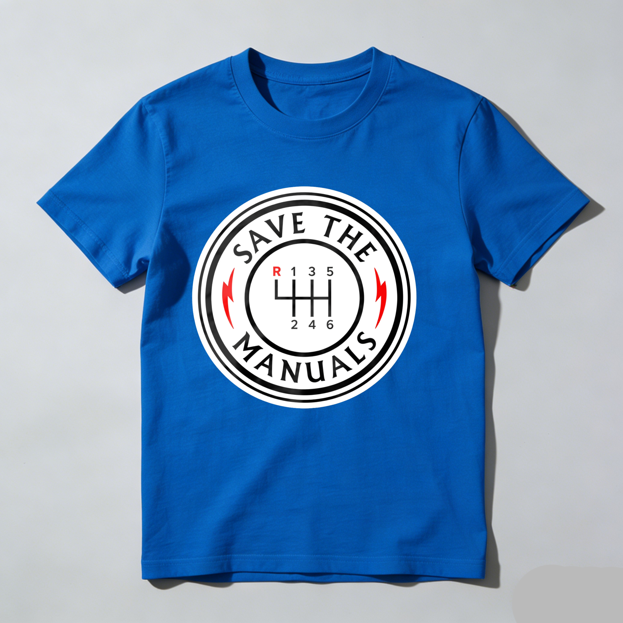 Dorawear™ Save The Manuals Gear Shift Design T Shirt