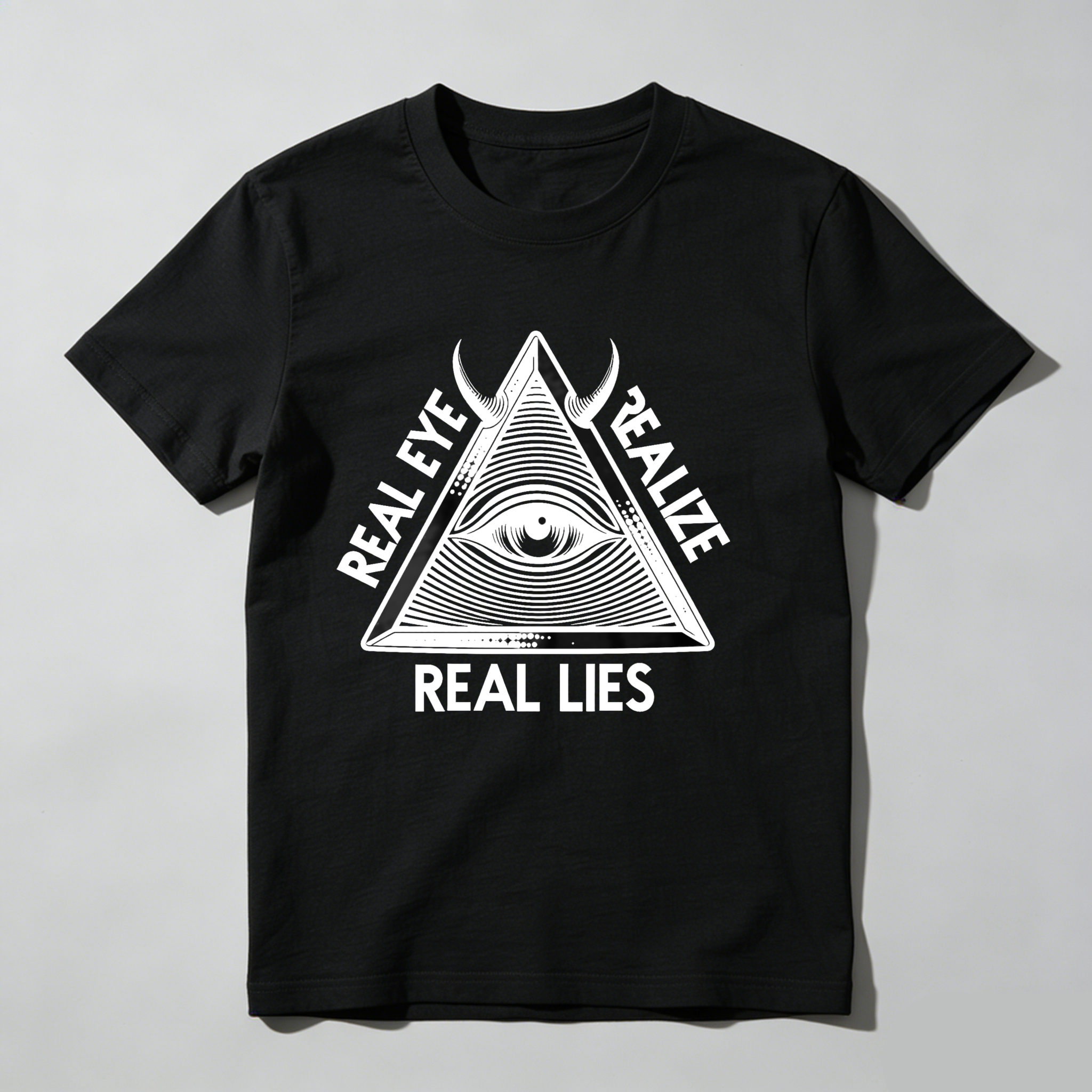 Dorawear™Real Eye Realize Real Lies Pyramid Eye  T Shirt