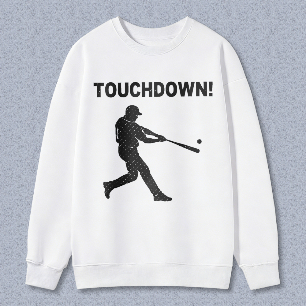 Dorawear™ Baseball Player Hitting Ball Touchdown Unisex Classic Sweatshirt