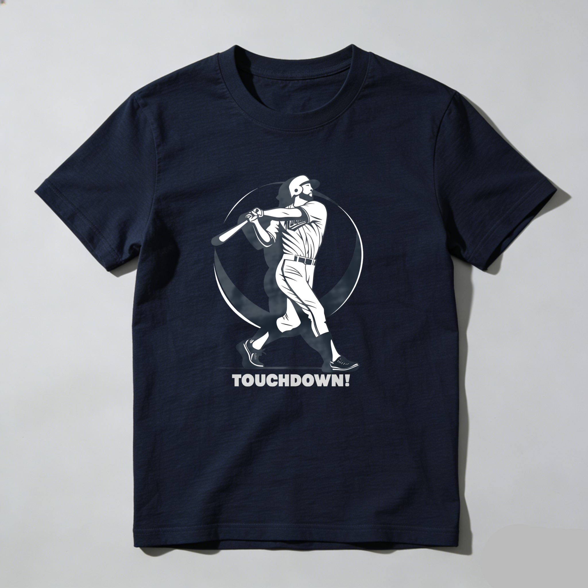 Dorawear™ Baseball Player Swinging Bat Touchdown  T Shirt