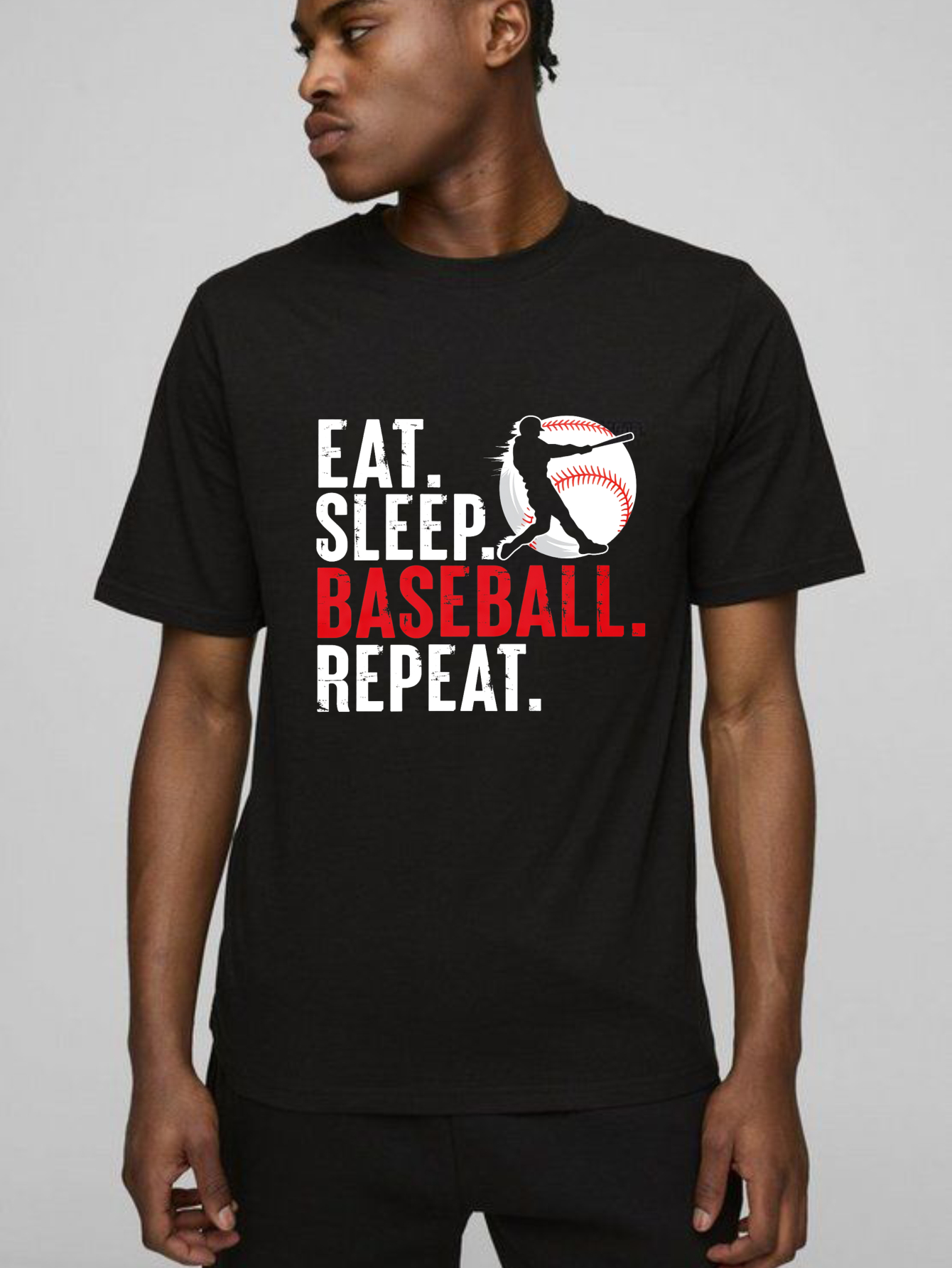 Dorawear™ Eat Sleep Baseball Repeat  T Shirt-Dorawear
