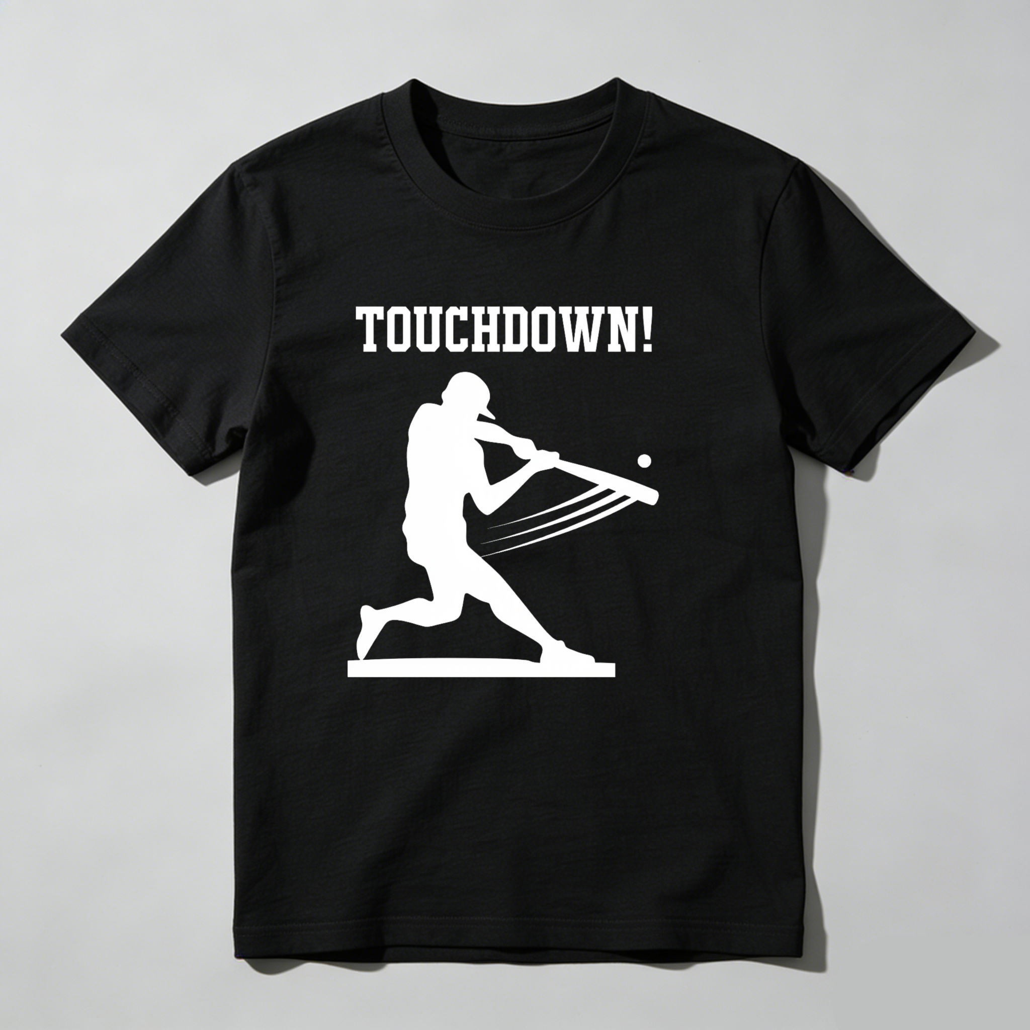 Dorawear™ Touchdown Player Hitting Ball Silhouette  T Shirt