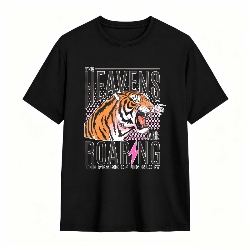 Dorawear™ Tiger Roaring With Heaven Praise Design Unisex Classic T-shirt