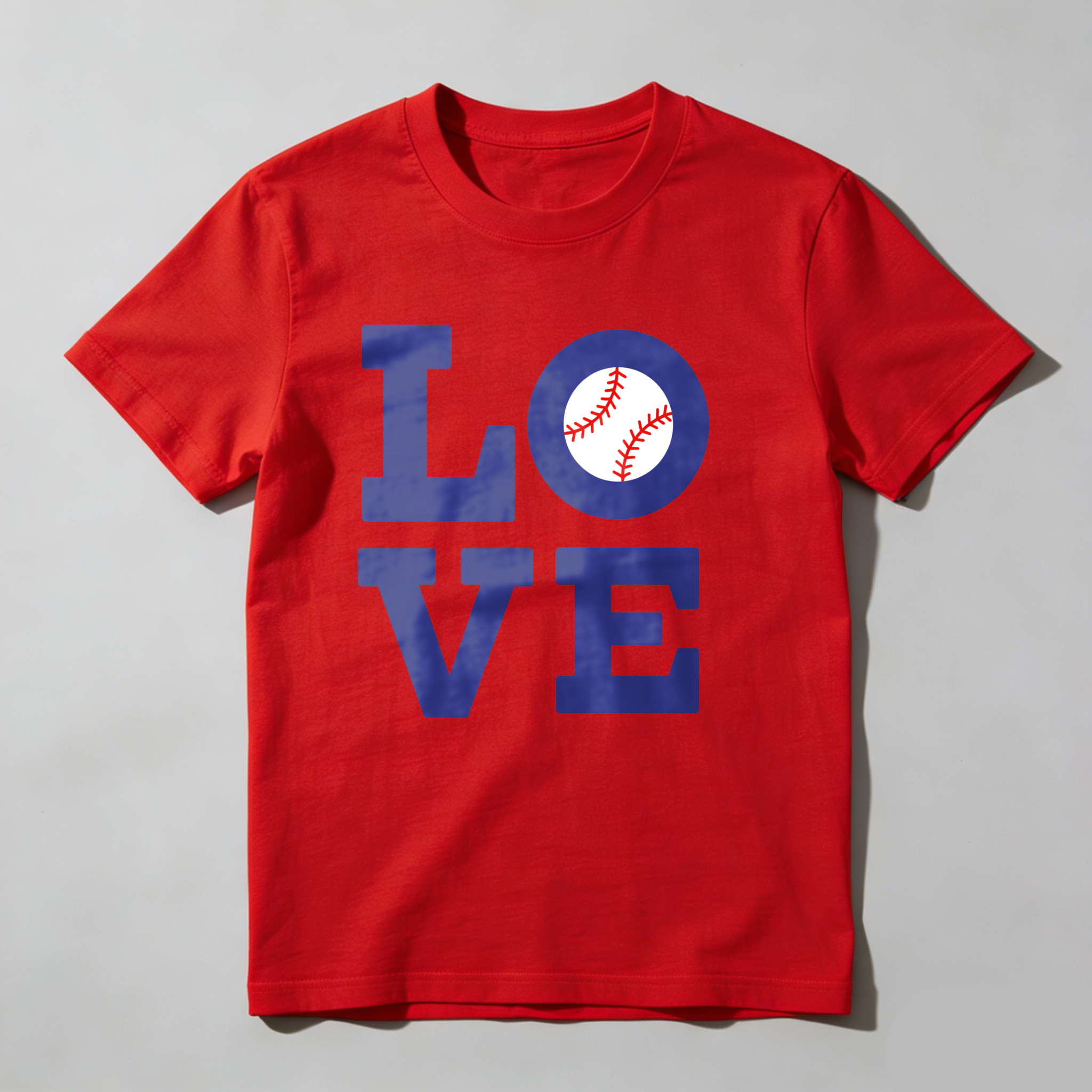 Dorawear™Love Baseball Design On Black Shirt T Shirt