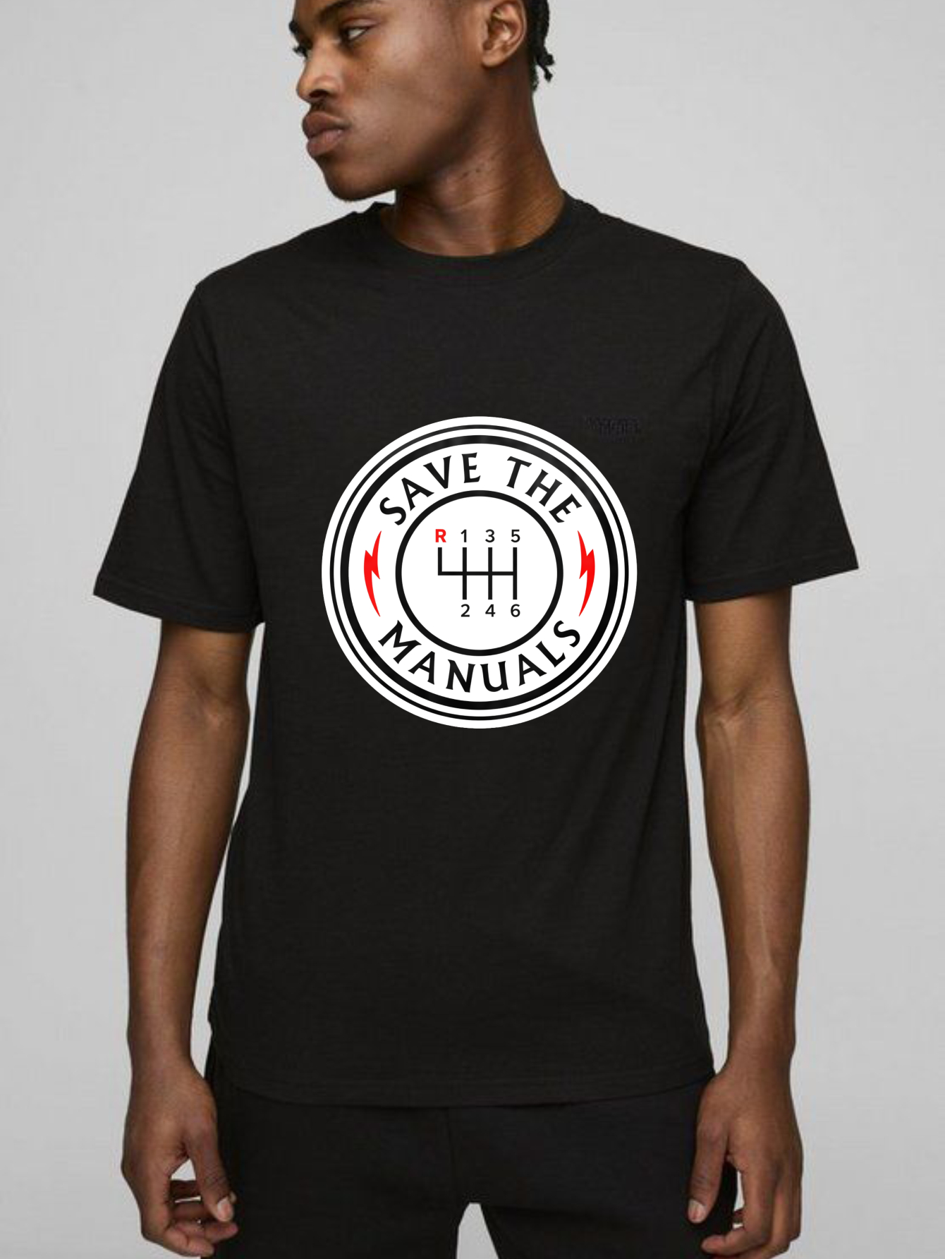 Dorawear™ Save The Manuals Gear Shift Design T Shirt