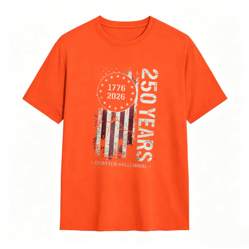 American Flag 1776 2026 250 Years Quarter Millennium T-shirt