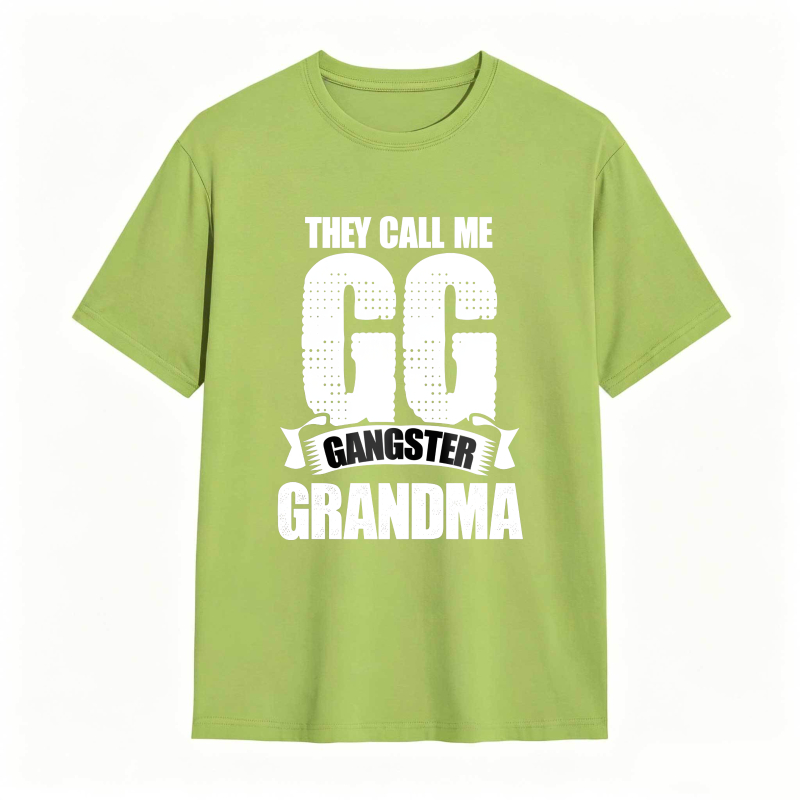 They Call Me GG Gangster Grandma Funny Graphic Tee