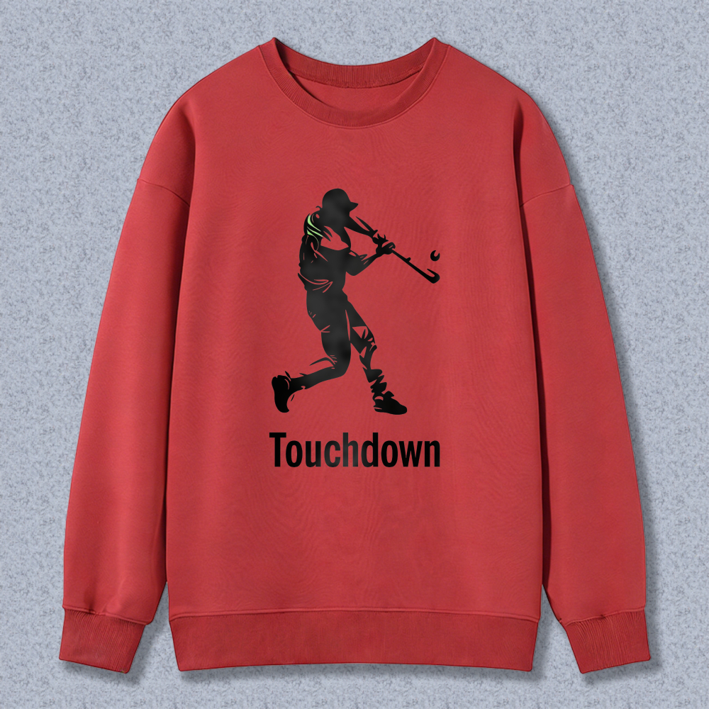 Dorawear™ Baseball Player Silhouette Touchdown Unisex Classic Sweatshirt