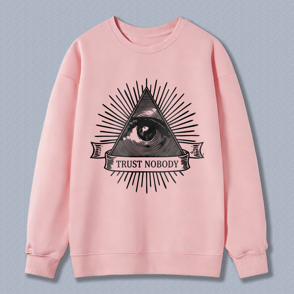 Dorawear™ All Seeing Eye Trust Nobody Symbol Unisex Classic Sweatshirt