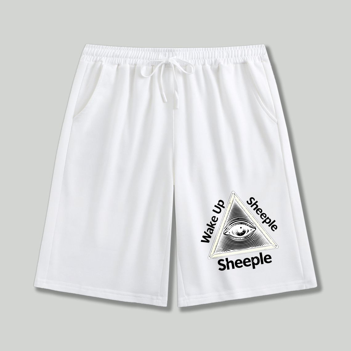 Dorawear™ All Seeing Eye Wake Up Sheeple Shorts-Dorawear