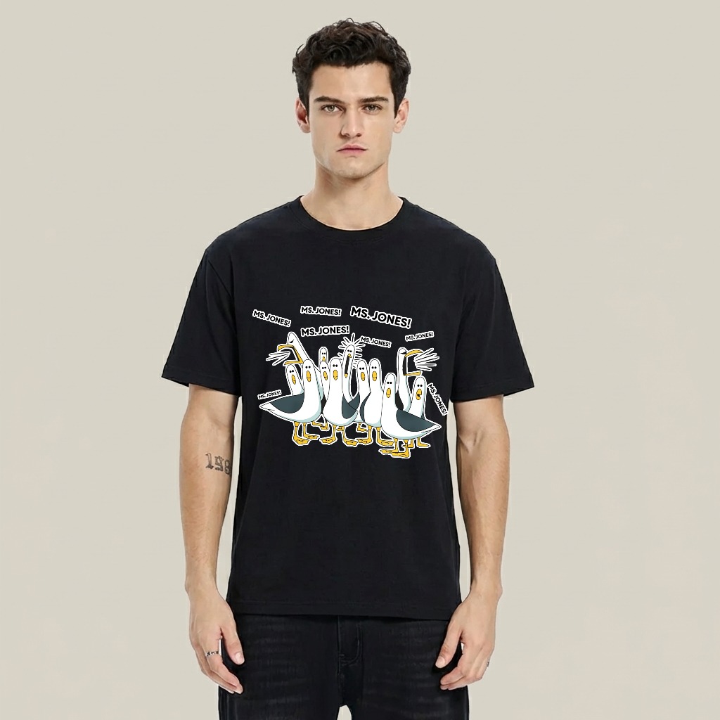 Dorawear™ Ducks Chasing Ms Jones tshirt 100% cotton