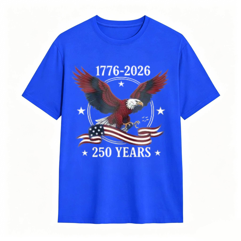 American Eagle With Flag And 1776 2026 250 Years T-shirt