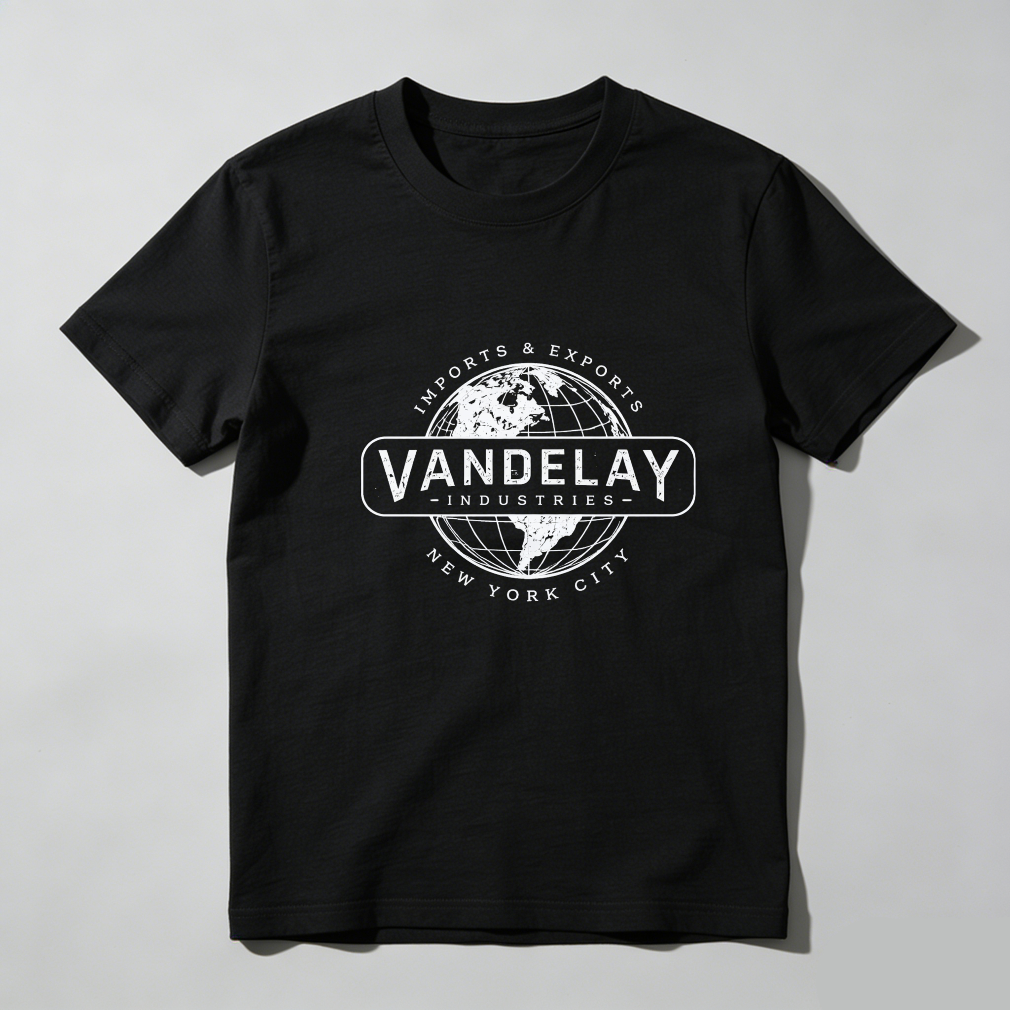 Dorawear™ Vandelay Industries Globe Logo Pure Cotton Short Sleeve T Shirt-Dorawear